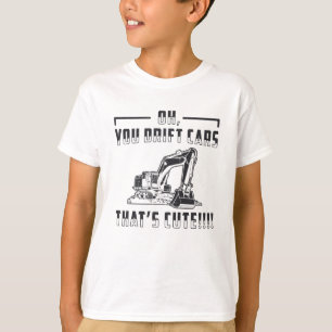 T-shirt Chariot d'excavateur de construction voitures de d
