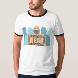 T-shirt Chariot d'homme ours chauve musclé de SlipperyJoe 