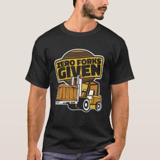 T-shirt Chariot élévateur à fourche donnée Chariot élévate