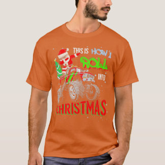 T-shirt Chariot monstre de Père Noël pour enfants Noël X