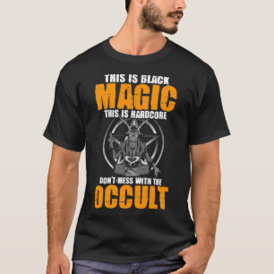 T-shirt Chariot Satané Baphomet Goth Ne pas Mess avec T