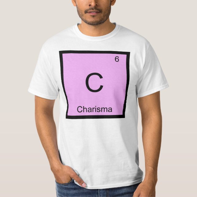T-shirt Charisma Nom Chimie Élément Tableau périodique (Devant)