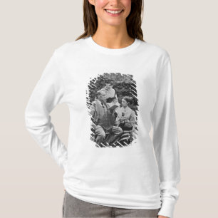 T-shirt Charles Dickens avec deux de ses filles