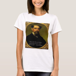 T-shirt Charles Dickens & Citation Poignante