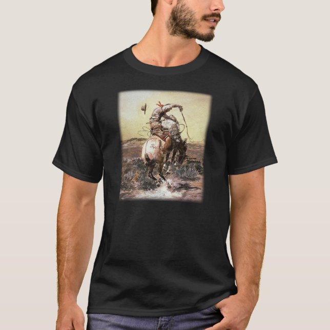 T-shirt Charles Marion Russell - cavalier luisant (Devant)