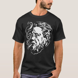 T-shirt Charles Spurgeon fume une cigarette Premium 
