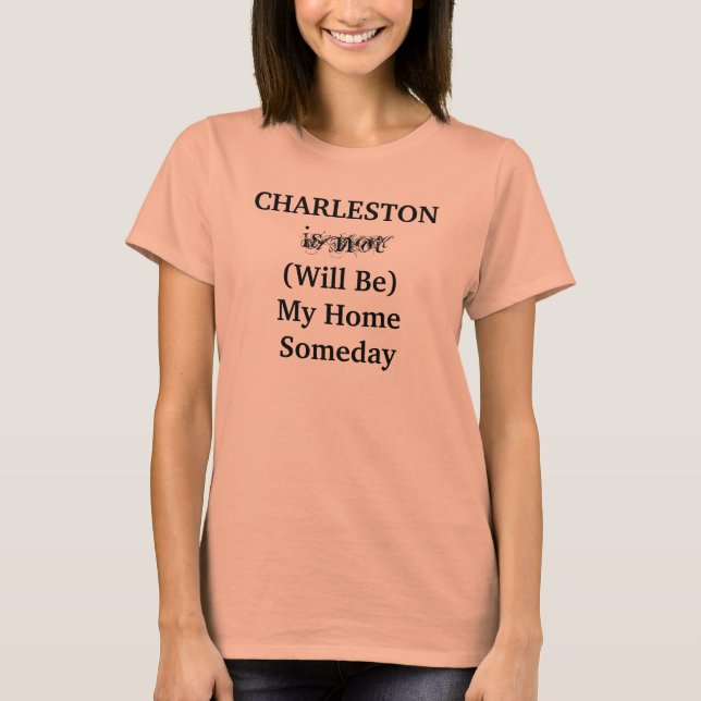 T-shirt CHARLESTON Caroline du Sud Accueil Someday City (Devant)