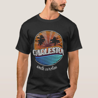 T-shirt Charleston Caroline du Sud Palmier