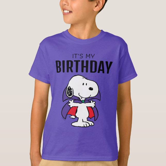 T-shirt Charlie Brown et Gang Halloween fête d'anniversair (Devant)