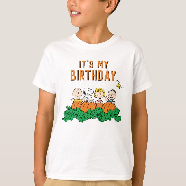 T-shirt Charlie Brown et le Citrouille de Gang (Devant)