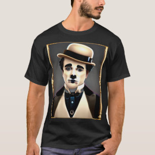 T-shirt Charlie Chaplin Chien triste