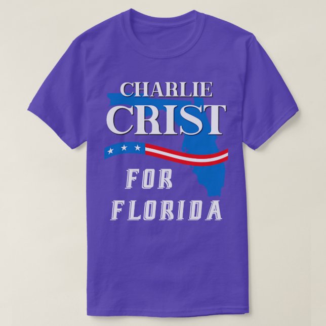 T-shirt Charlie Crist Pour Les Élections Gubernatoriales E (Design devant)