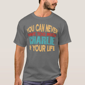 T-shirt Charlie drôle Article de blague personnalisé avec
