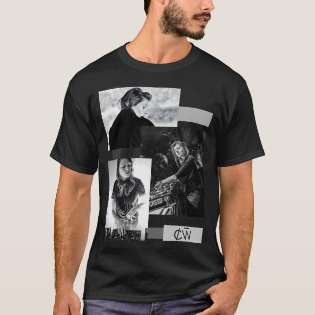 T-shirt Charlotte de Witte - noir et blanc (Devant)