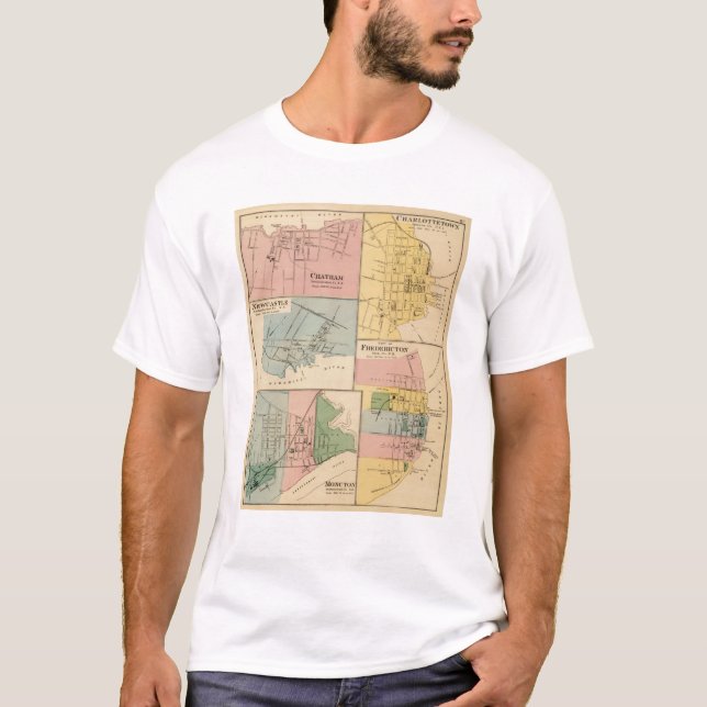 T-shirt Charlottetown, Fredericton, Moncton (Devant)