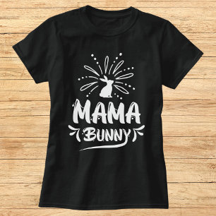 T-shirt Charmant lapin noir et blanc