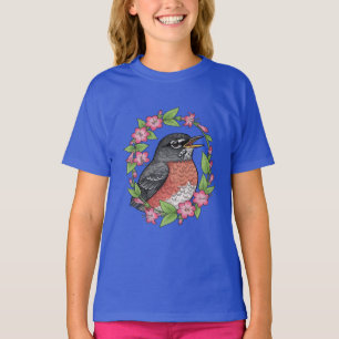 T-shirt Charmant oiseau du Connecticut avec Mirabilis