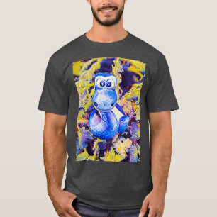 T-shirt Charmant petit serpent bleu 4
