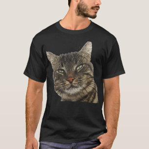 T-shirt Charmant Tabby Brown Chat Black Outdoor Art Découp