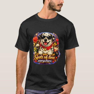 T-shirt Charme dalmate – “Des taches d'amour partout.”