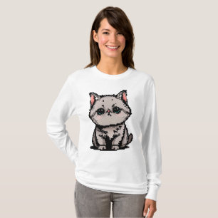 T-shirt Charme de British Shorthair en pixel