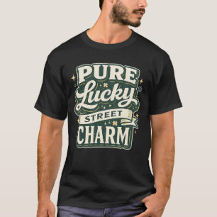 T-shirt Charme de chance pur - Art rétro des années 70 pou