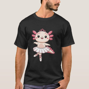 T-shirt Charme de danse de ballerine axolotl