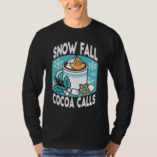 T-shirt Charme d'hiver et cacao chaud - Appels de cacao d'