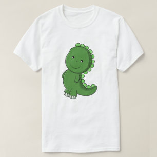 T-shirt Charme Dinosaure Émeraude