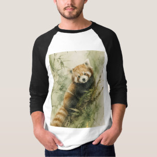 T-shirt Charme Rustique du Panda Roux
