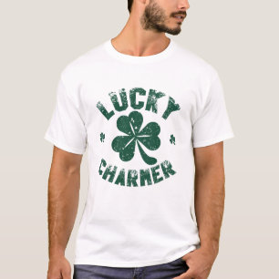T-shirt Charmeur Chanceux Trèfle Drôle St. Fête de la Sain