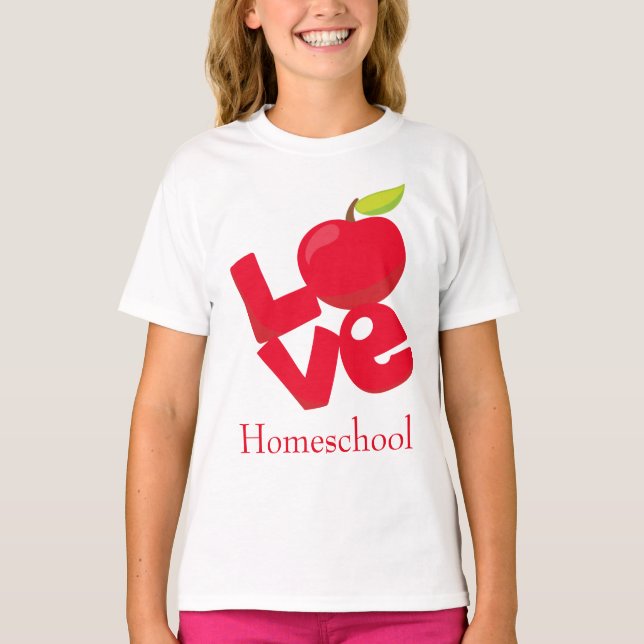 T-shirt Charming Homeschool Love (Devant)