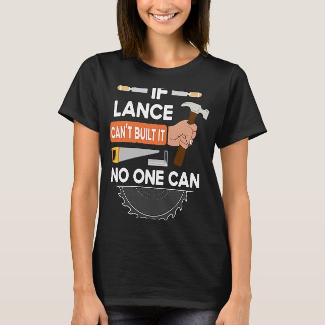T-shirt charpentier ouvrier du bois de travail pour Lance (Devant)