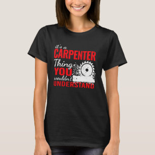 T-shirt charpentiers menuisier pour hommes Charpentier vin