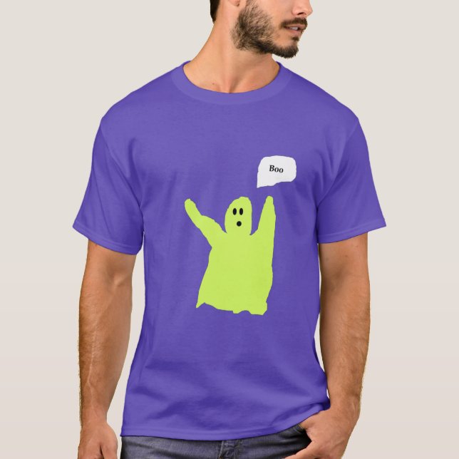 T-shirt Chartreuse Ghostile Boo (Devant)