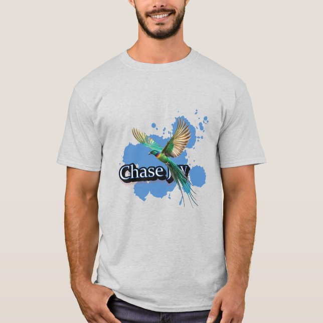 T-shirt Chase Joy - Oiseau vivant en vol (Devant)
