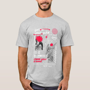 T-SHIRT CHASE RÊVES MOTIVÉ QUOTE PAD
