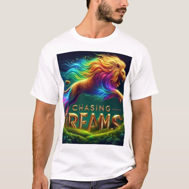 T-shirt Chasing Dreams - Vibrant Cheetah dans le prison de (Devant)