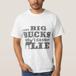 T-shirt Chassant l'humour j'aime des fortunes
