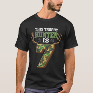 T-shirt Chasse 7 ans 7e fête d'anniversaire Deer Hunter