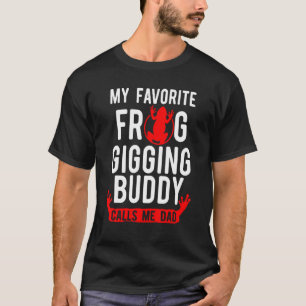 T-shirt Chasse à la grenouille Gigging Buddy Papa Chasseur