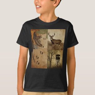 T-shirt Chasse à l'arc au cerf de Virginie vintage