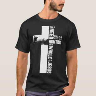 T-shirt Chasse à l'extérieur Croix Jésus Citation chrétien
