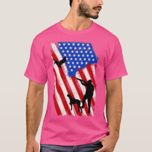 T-shirt Chasse à l'oie au drapeau américain