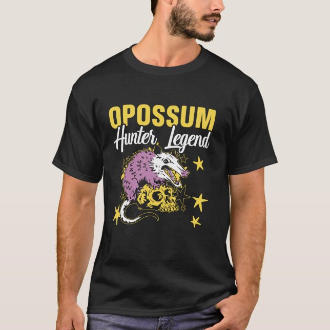 T-shirt Chasse à l'Opossum Chasse à l'animal Chasse à la l (Devant)
