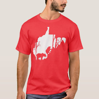 T-shirt Chasse à l'ours grizzli Brown - carte ouest Virgin