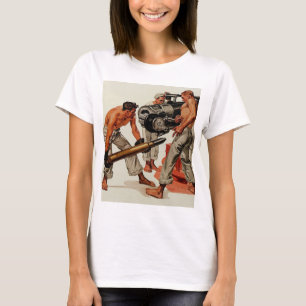 T-shirt Chasse À Voile Chargement Du Gros Arme À Feu