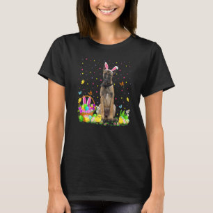 T-shirt Chasse amusante aux oeufs de Pâques Berger belge E