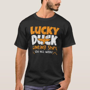 T-shirt Chasse au canard chanceux - Chasse au canard drôle