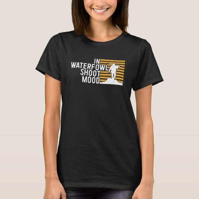 T-shirt Chasse Au Canard Dans L'Aquarelle Tirer Mood Water (Devant)